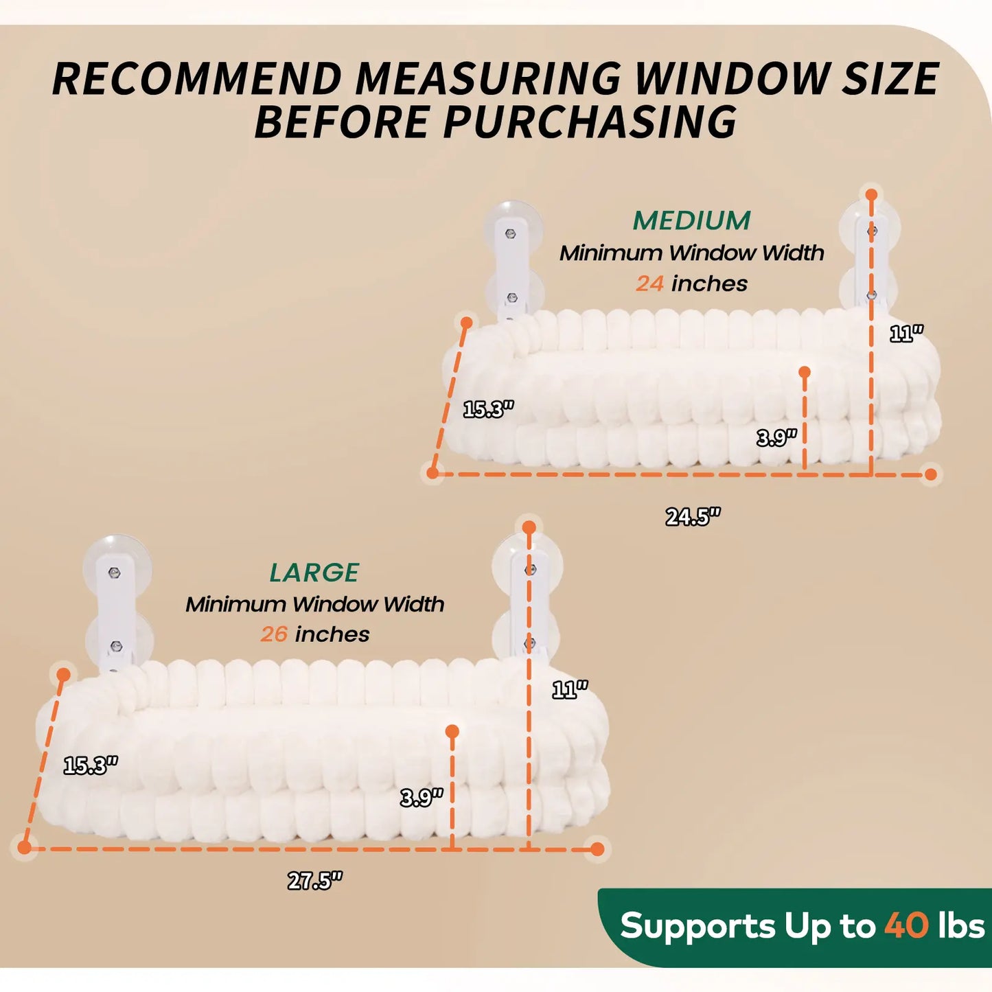 Folding Cat Hammock for Window - Cordless, Machine Washable Bed, Robust Metal Frame, Strong Suction Cups,Cat Window Perch for Cats and Small Dogs #Dealsforyoudays
