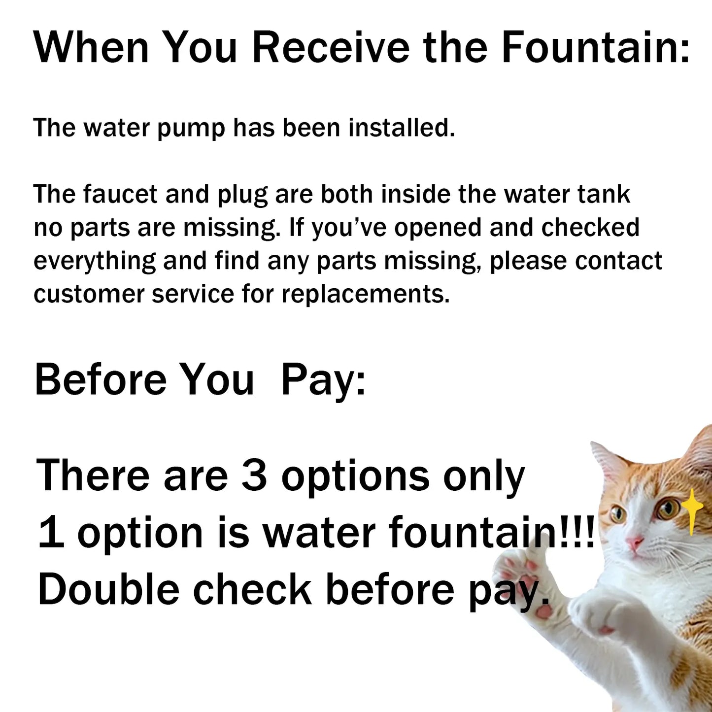Cat Water Fountain, Stainless Steel Pet Water Fountain for Cats Inside, 3 Filters&Ultra-Quiet Pump, 2.2L/73Oz Automatic Dog Dispenser Water Bowl, Multiple Pets Water Fountain Square