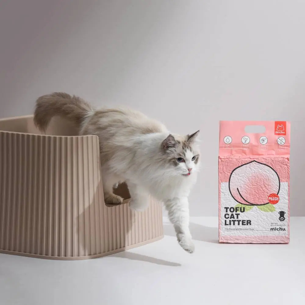 Michu Natural Clumping Tofu Cat Litter 5.5Lb/88Oz Cat Litter