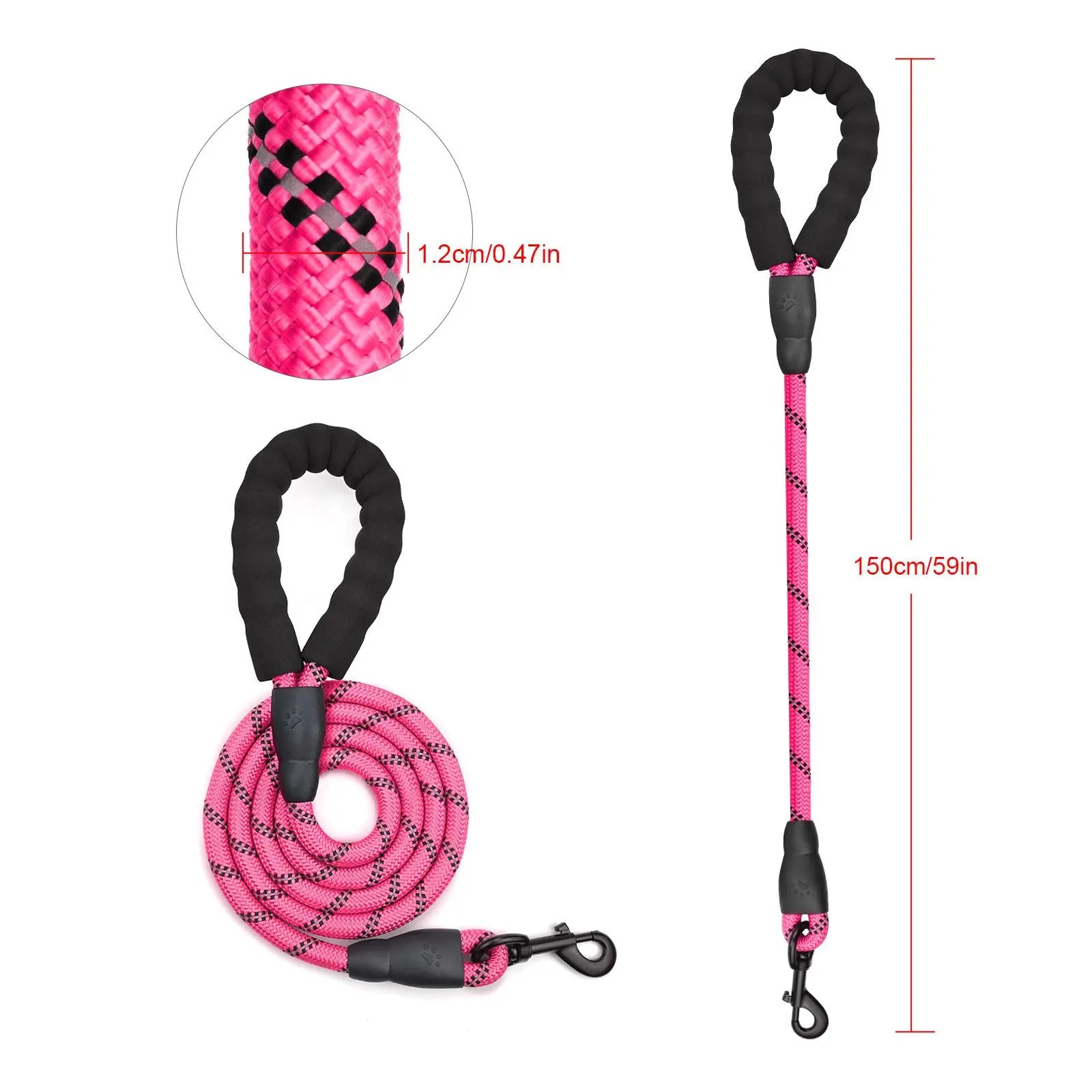 No-Pull Dog Harness and Leash Set (2 Pcs/Set), Reflective Adjustable Harness with Chest Strap and Handle, Escape-Proof Soft-Padded Pet Vest for Small to Large Dogs, Walking Harness