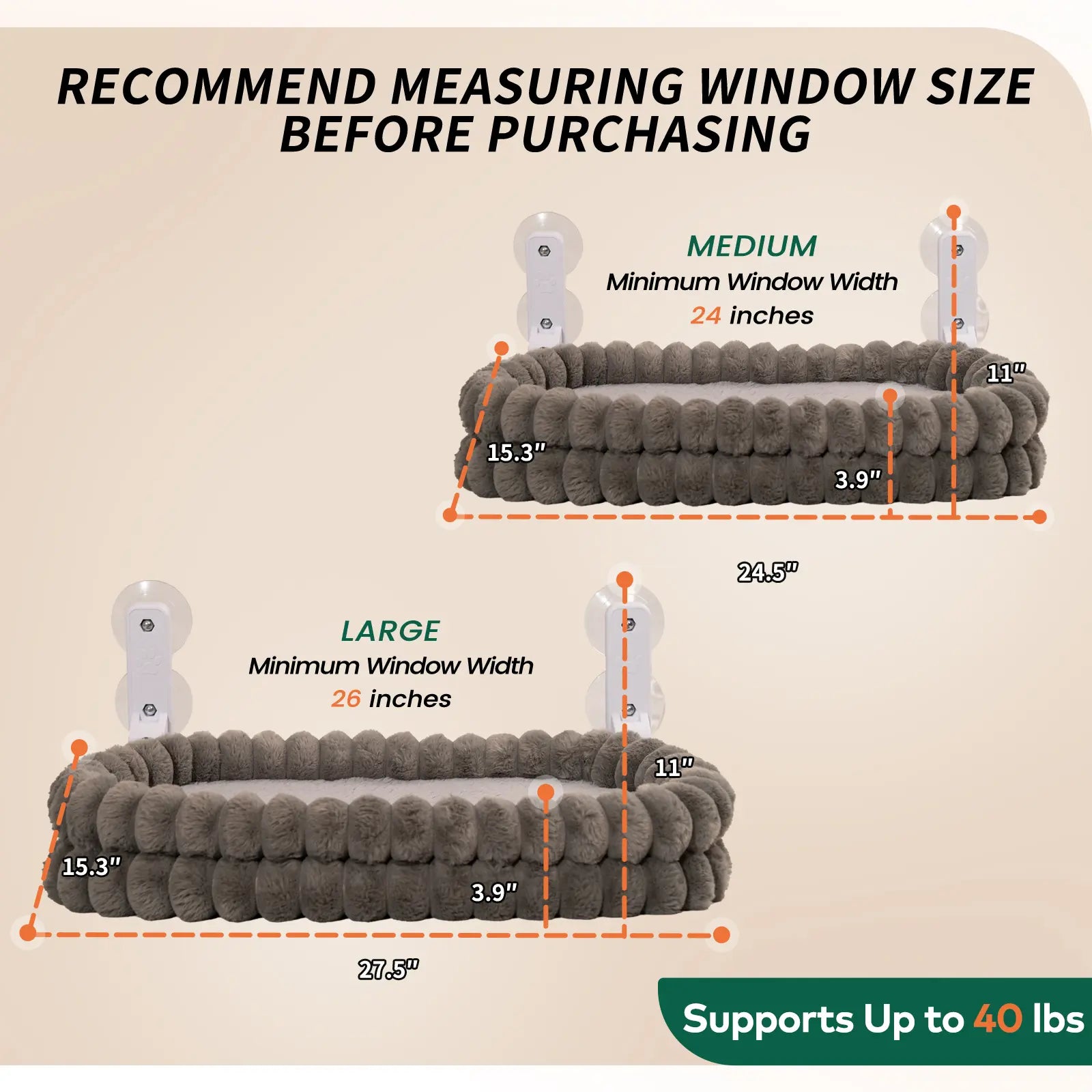 Folding Cat Hammock for Window - Cordless, Machine Washable Bed, Robust Metal Frame, Strong Suction Cups，Cat Window Perch for Cats and Small Dogs #Dealsforyoudays