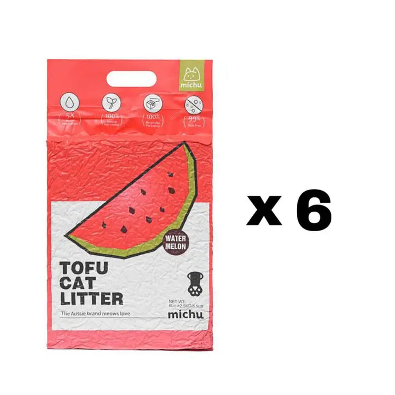 Michu Natural Clumping Tofu Cat Litter 5.5Lb/88Oz Cat Litter